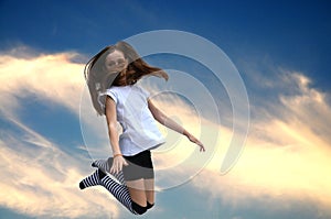 Jumping girl