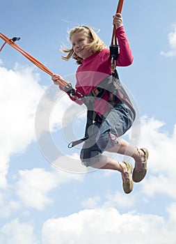 Jumping girl