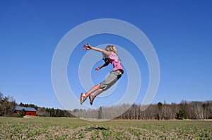 Jumping girl