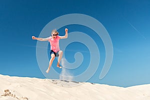 Jumping girl