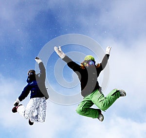 Jumping girls