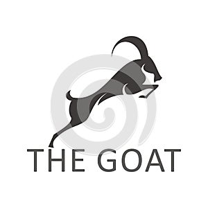 Jumping goat logo design