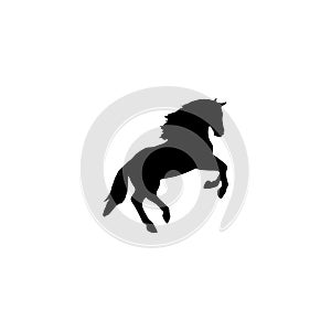 Jumping horse icon and simple flat symbol for website,mobile,logo,app,UI