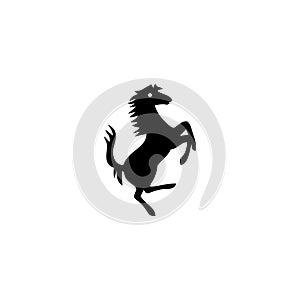 Jumping horse icon and simple flat symbol for website,mobile,logo,app,UI