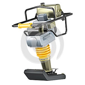 Jumping Jack Compactor. Petrol Engine Trench Rammer. 3D rendering