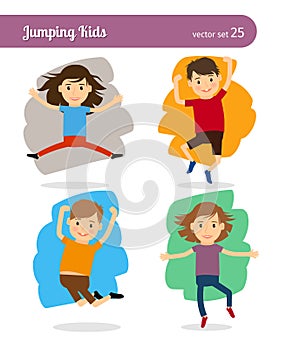 Jumping Kids Characters