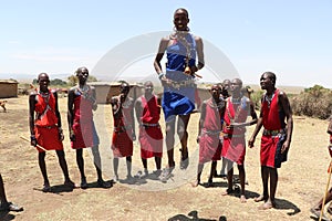 Jumping massai