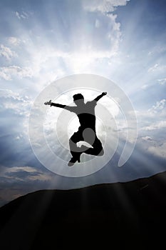 Jumping Silhouette