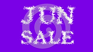 Jun Sale cloud text effect violet isolated background photo