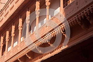 Junagarh Fort in Bikaner, view from the side