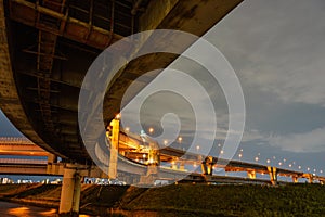 Junction in Japan Night view