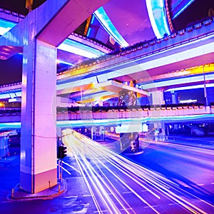 Junction with light in Hongkong