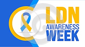 June is LDN Awareness Week background template. Holiday concept. use to background, banner, photo
