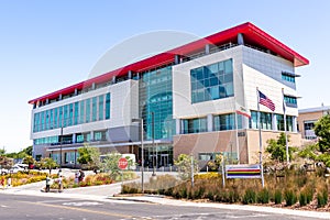 June 21, 2019 Menlo Park / CA / USA - The Science and User Support Building at SLAC National Accelerator Laboratory originally