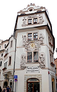 View of a beautiful building in Prague.