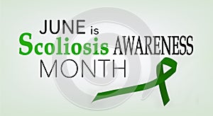 June is scoliosis awareness month photo