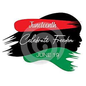 Juneteenth or Afro-American Freedom day photo