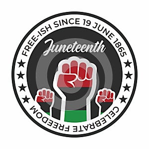 Juneteenth Day, African-American history and heritage. photo