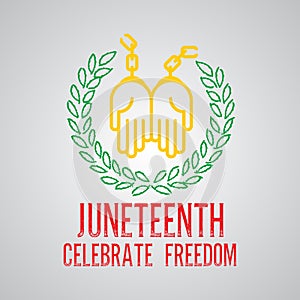 Juneteenth day background