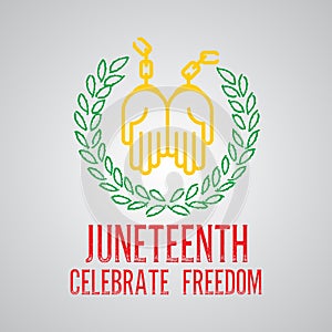 Juneteenth day background