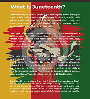 Juneteenth Day, celebration freedom, emancipation day in 19 june