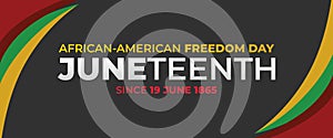 Juneteenth Day, African-American history and heritage. photo