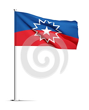 Juneteenth flag on flagpole