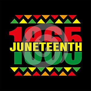 Juneteenth Free-ish Since June 19, 1865. Freeish Design of Banner. Black Lives Matter. Vector logo Illustration