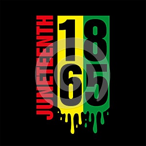 Juneteenth Free-ish Since June 19, 1865. Freeish Design of Banner. Black Lives Matter. Vector logo Illustration