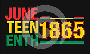 Juneteenth 1865 Freedom Celebration Vector