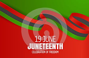 Juneteenth Freedom Day. 19 June African American Emancipation Day