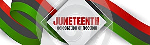 Juneteenth Freedom Day. 19 June African American Emancipation Day