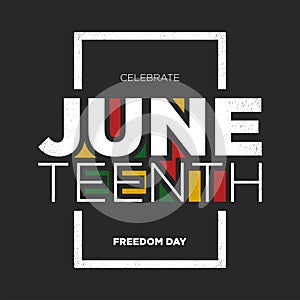 Juneteenth Freedom Day Background Design. Vector Illustration