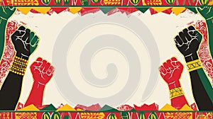 Juneteenth holiday background graphics template