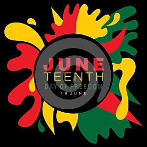 Juneteenth or Afro-American Freedom day photo