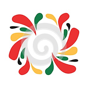 Juneteenth Splash Element Vector Design