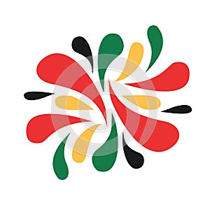 Juneteenth Splash Element Vector Design