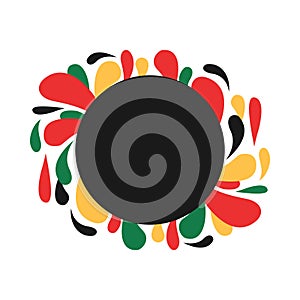 Juneteenth Splash Element Vector Design