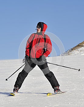 Jung boy on the Ski