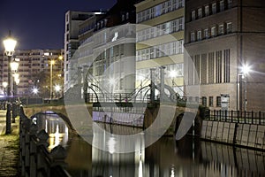 JungfernbrÃ¼cke Berlin at Night