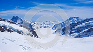 Jungfrau snow mountain landscape