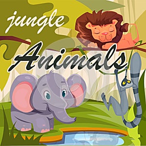 Jungle Animals Poster