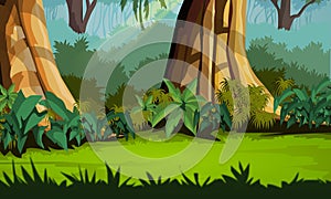 Jungle background - Pleasant Scenery