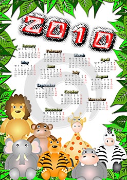 Jungle calendar 2010