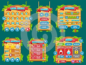 Jungle Game GUI Set photo