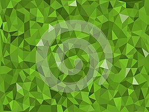 Jungle -green triangular pattern - triangles mosaic