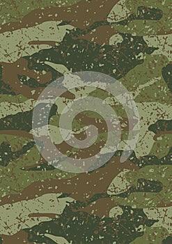 Jungle and mud camouflage pattern.