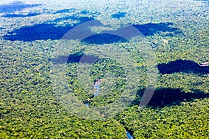 Jungle of Surinam by air
