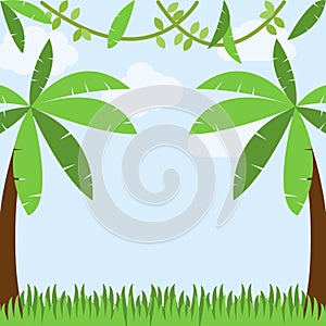 Jungle or Zoo Themed Animal Background