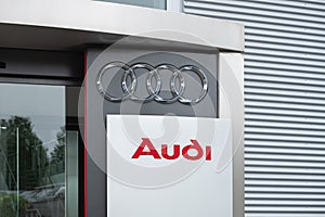 Audi Sign and Logo - Showroom
